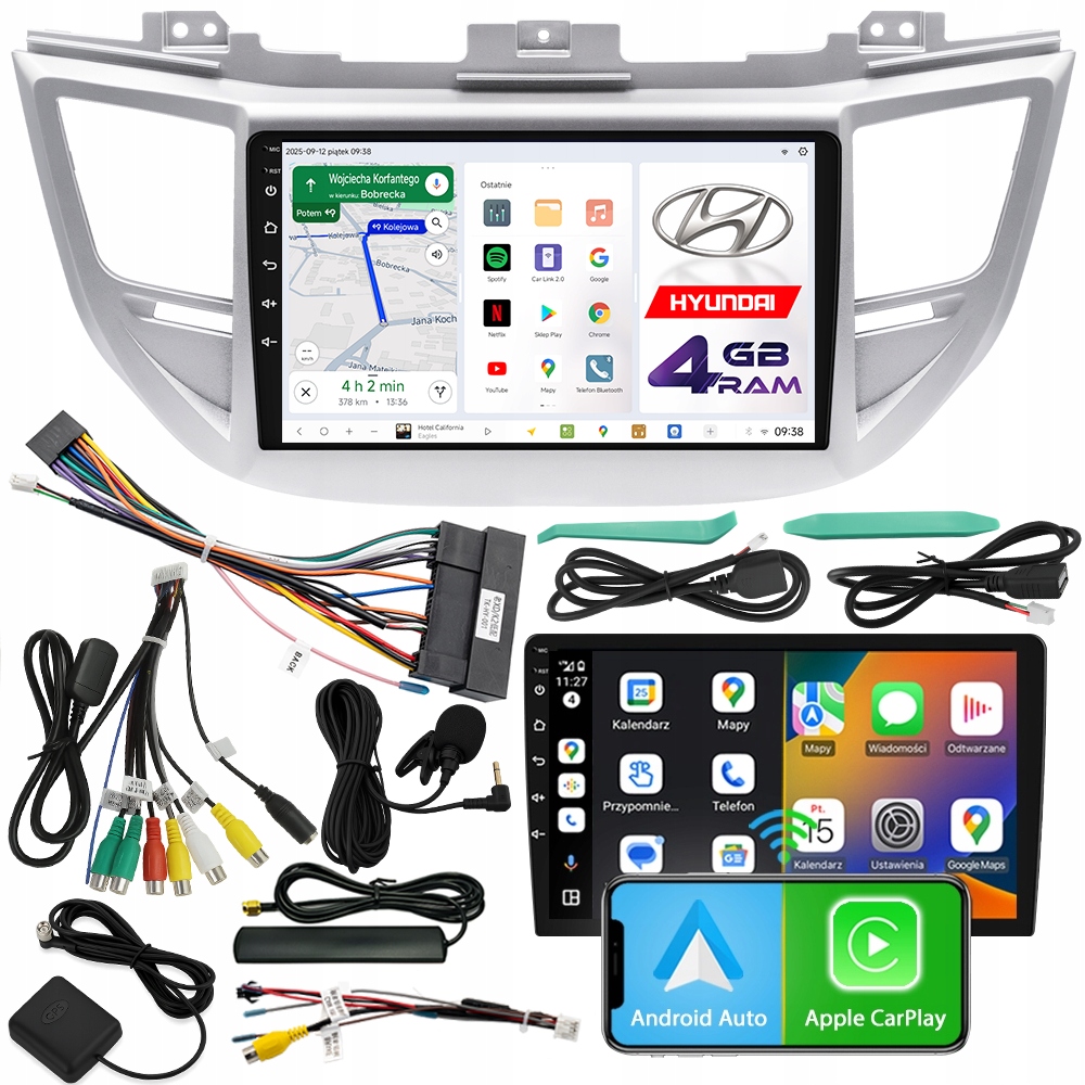 Automobilové Rádio Ncs D9 Hyundai Tucson 2015-2018 Android 4GB Lte