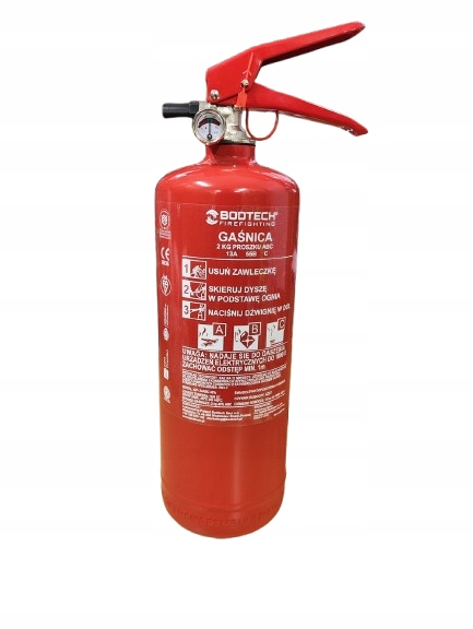Gaśnica Proszkowa 2kg GP-2X Abc Bodtech wieszak metalowy