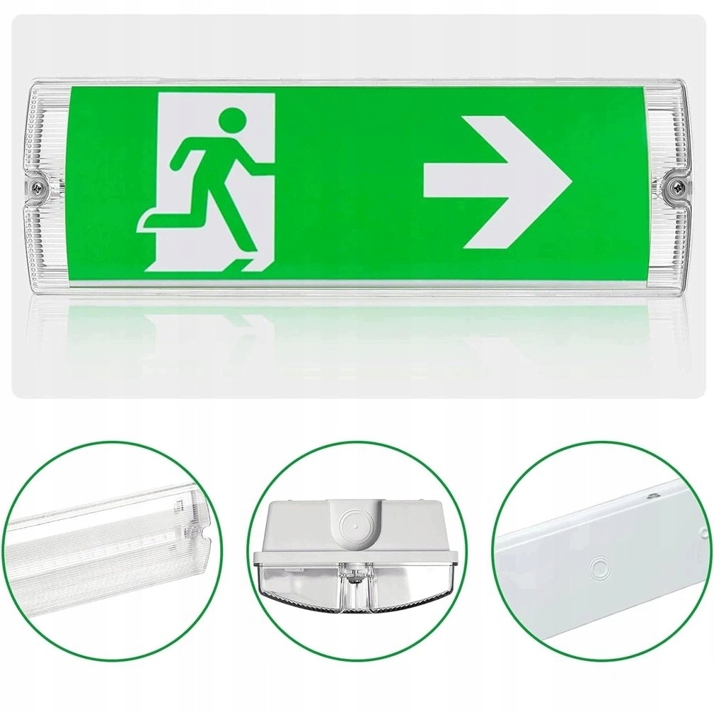 Stropní Nouzová Led Lampa 1200MAH Pro Osvětlení Únikové Cesty