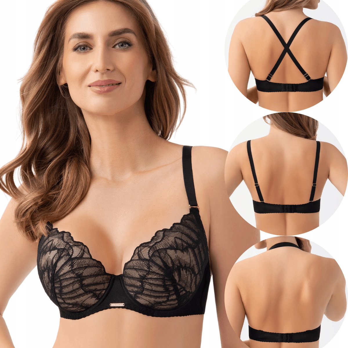 Vyztužená podprsenka Odnímatelná ramínka Gorsenia K953 Celia 80D