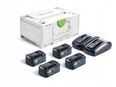 Festool Zestaw energii w Systainerze 18V 4 x Hp 5,0 Ah ładowarka TCL6 Duo