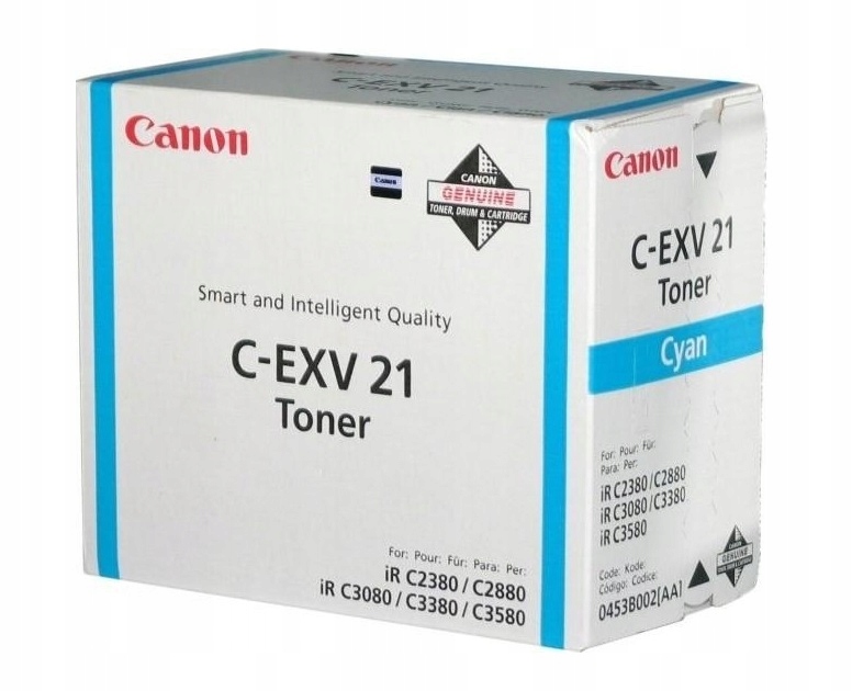 Toner Canon C-exv 21 0453B002AA 14 tis. stran, originální, azurový (cyan) pro tiskárny iR C3480 a C2380