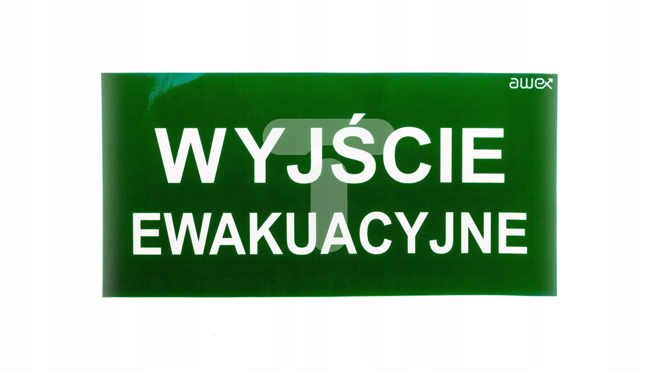 

Piktogram 150X300MM Wyjście Ewakuacyjne