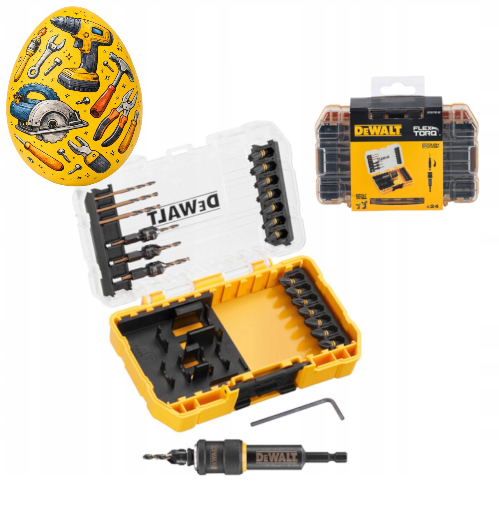 DeWALT Zestaw Wierteł I Bitów 22cz. "obróć I Pracuj" W Kasecie DT70779T