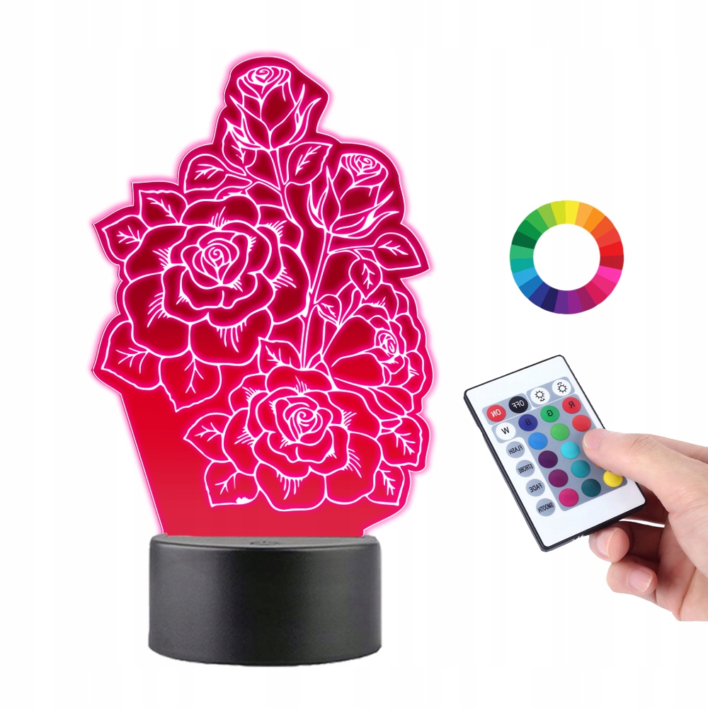

Lampka na Biurko Statuetka Dzień Matki Kwiaty