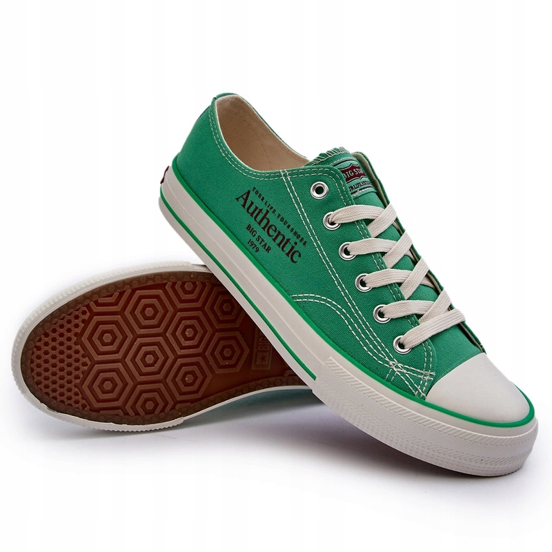 Pánské Klasické Tenisky Big Star NN174062 Zelené 45