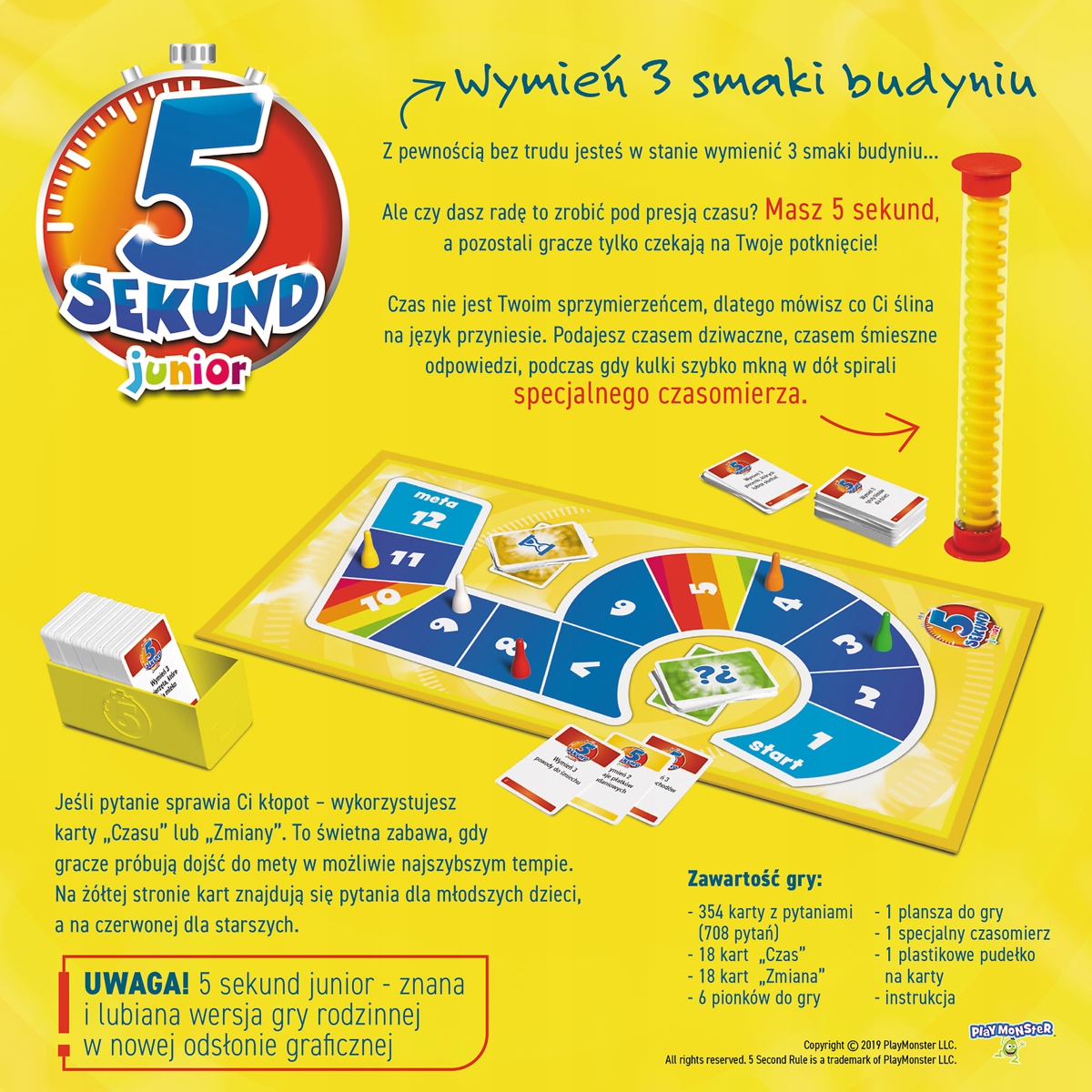 Gra 5 sekund Junior Edycja 2019 Typ Podstawa