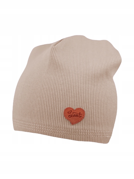 

Czapka Bawełniana Dziewczyna Wiosna Beżowa 46-52