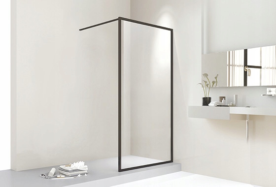 Ściana prysznicowa Walk-in Dark Edition WW4 880 900 x 2000 mm czarna, szk