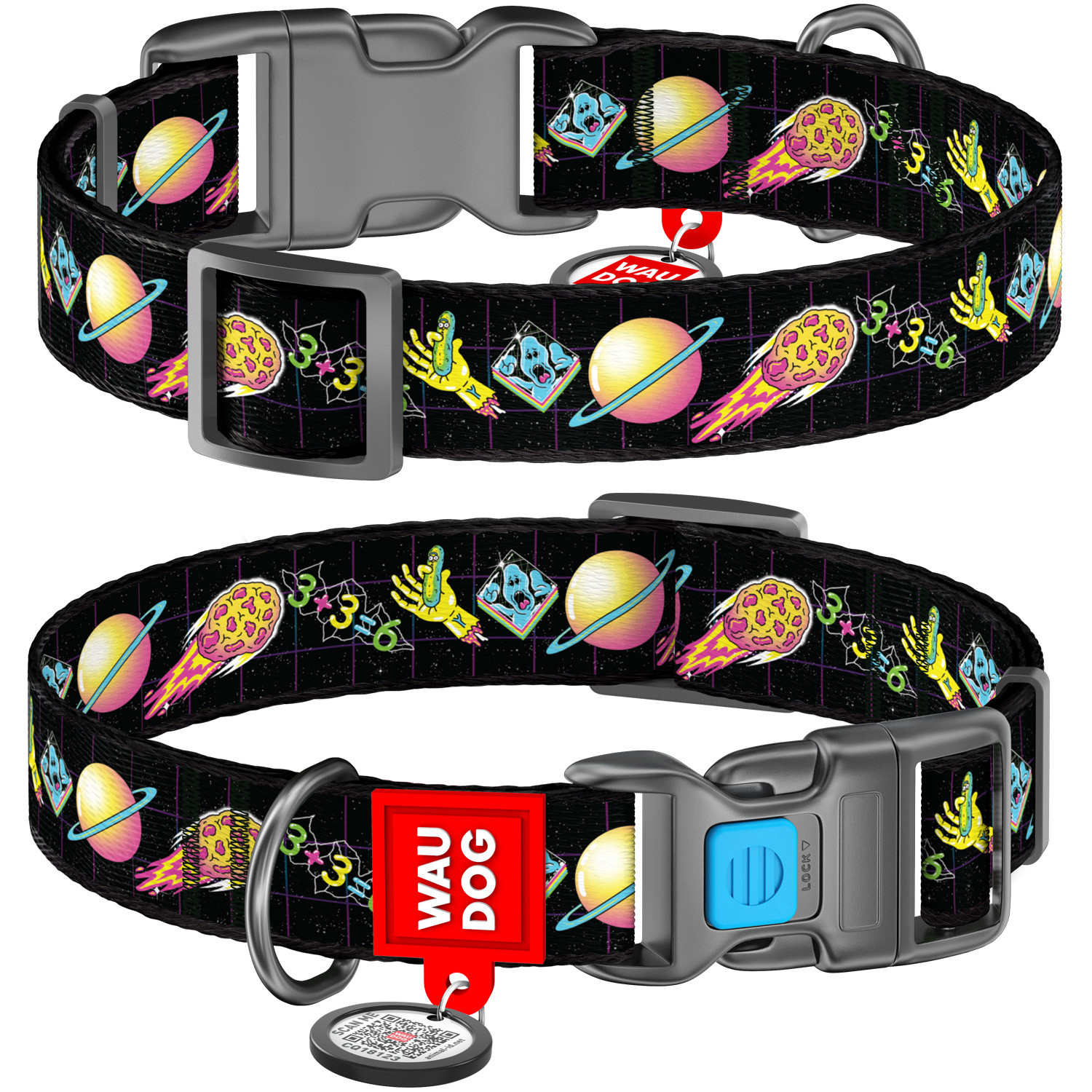 

Obroża dla psa, Rick i Morty 3, 23-35 cm 15 mm