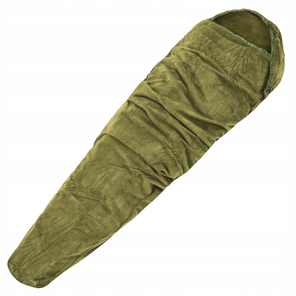 Vložka do spacího pytle Mil-Tec fleecově zelená 220 cm
