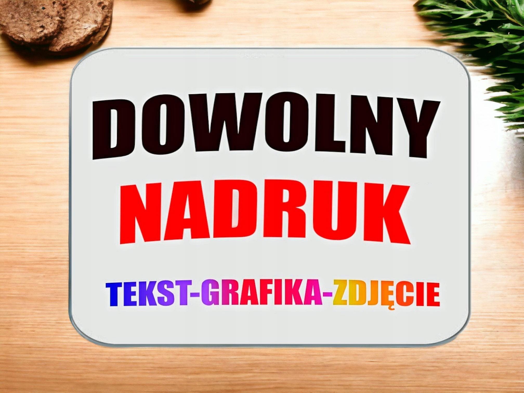 PODKŁADKA POD MYSZ MYSZKĘ Z NADRUKIEM ZDJĘCIEM LOGO REKLAMA PREZENT Waga produktu z opakowaniem jednostkowym 0.2 kg