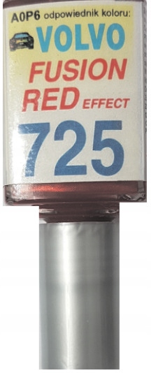 VOLVO 725 FUSION RED LAKIER SAMOCHODOWY ZAPRAWKA DO RYS 10 ML ARASYSTEM