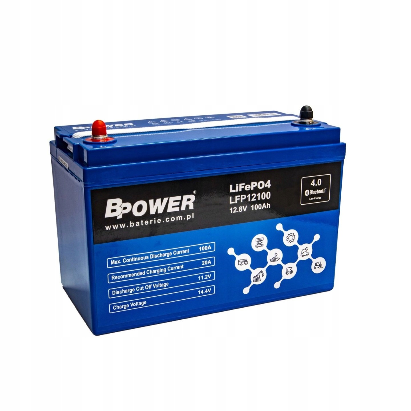 Akumulator LiFePO4 BPower 12,8V 100Ah LFP12100