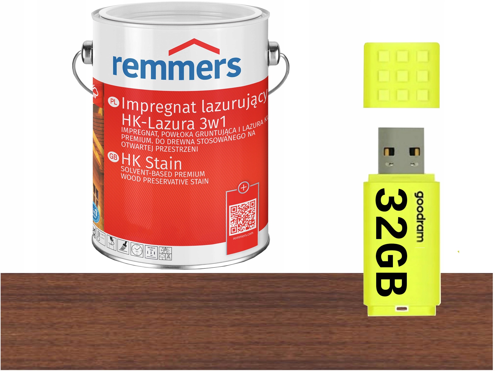 Remmers HK-Lasur Impregnace na dřevo 10L Kaštan