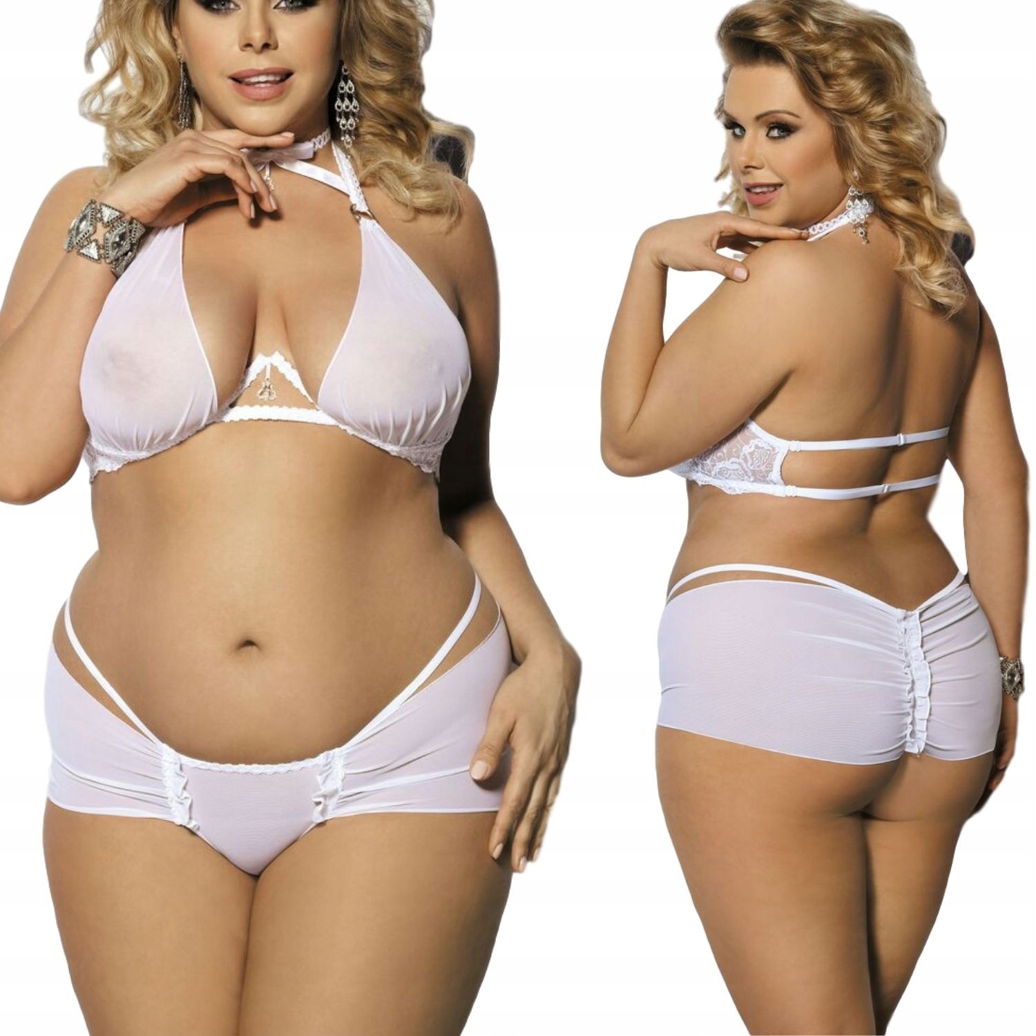 Oretha set white (bílý komplet) XXXL/XXXXL Anais