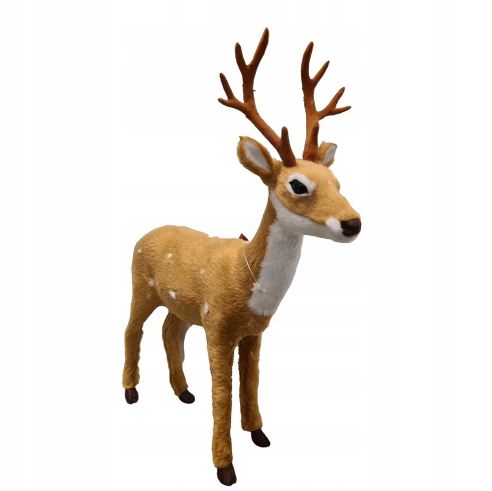 

Figurka Jeleń Renifer świąteczna futerko 31 cm