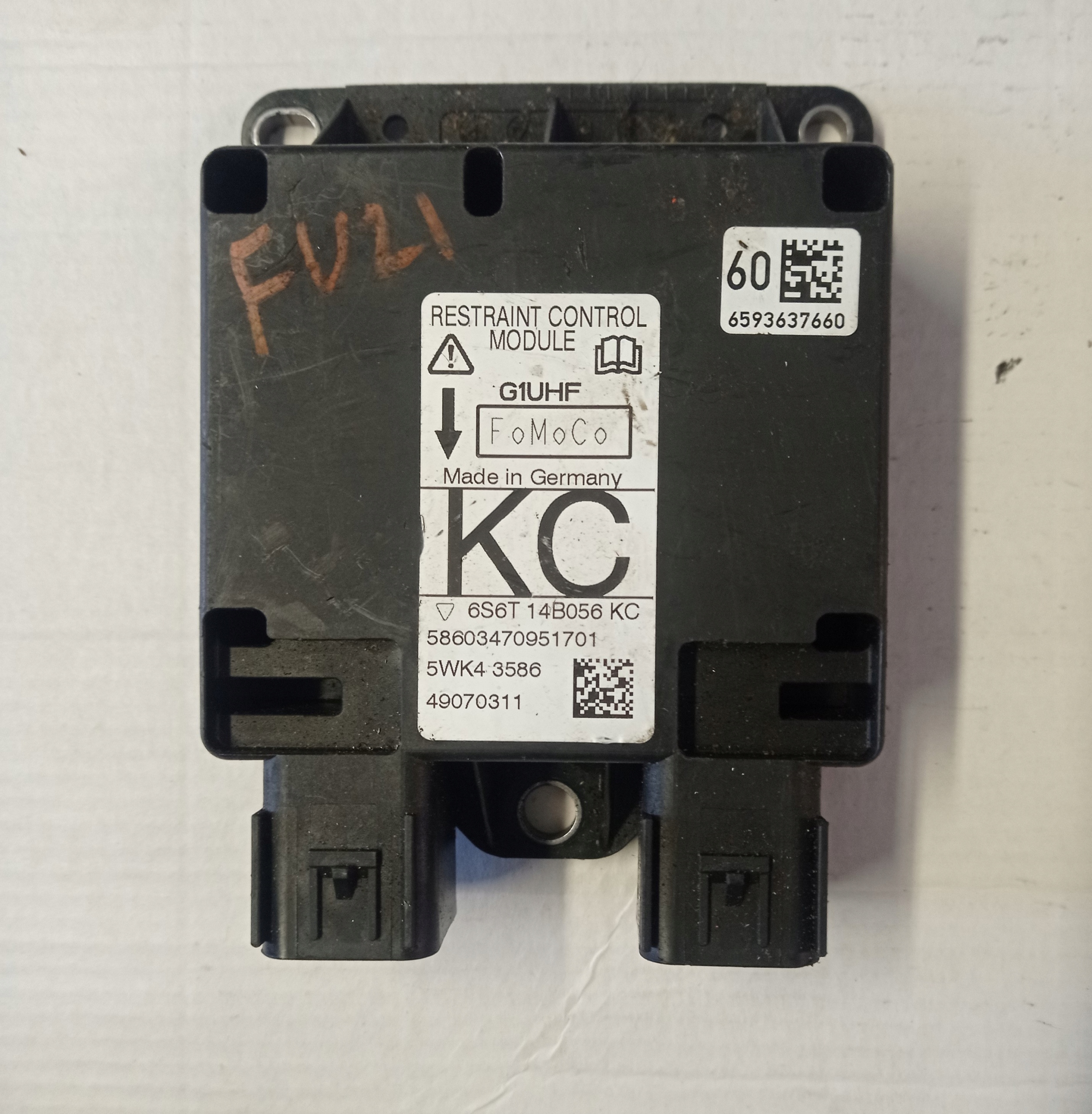 modulo SENSOR airbag FORD FIESTA MK5 6S6T 14B056 KC