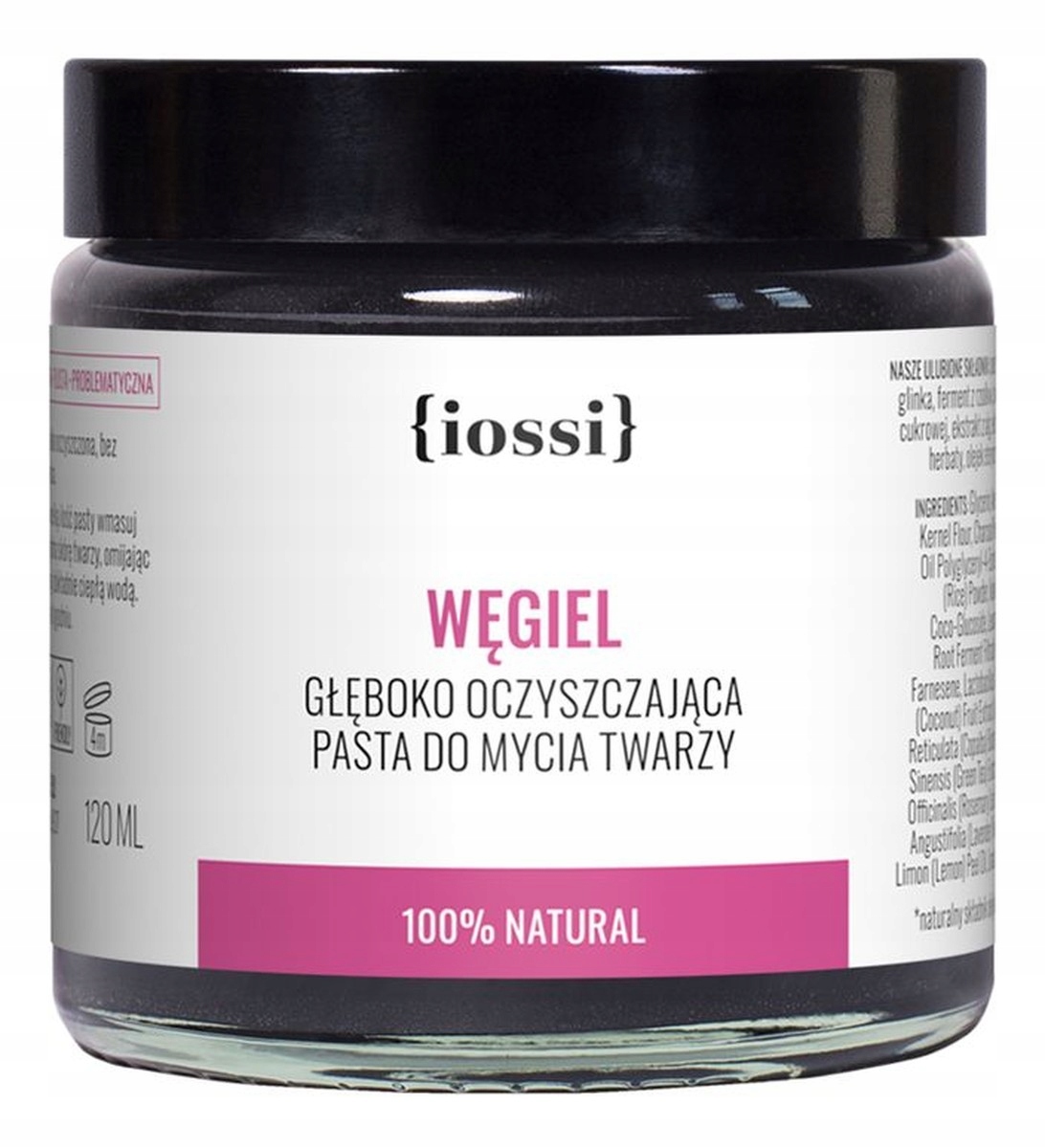 Iossi Čistící uhlí na mytí obličeje 120 ml