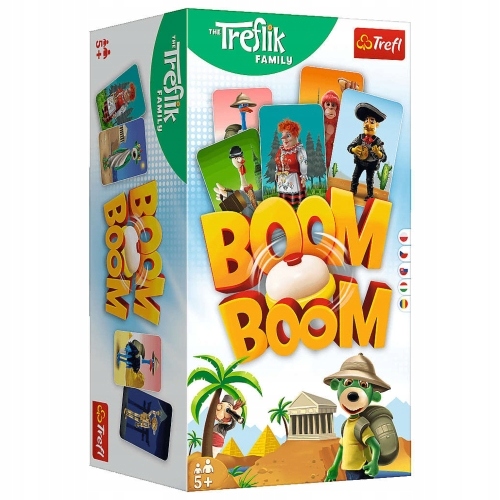 BOOM BOOM RODZINA TREFLIKÓW GRA PLANSZOWA TREFL 5+