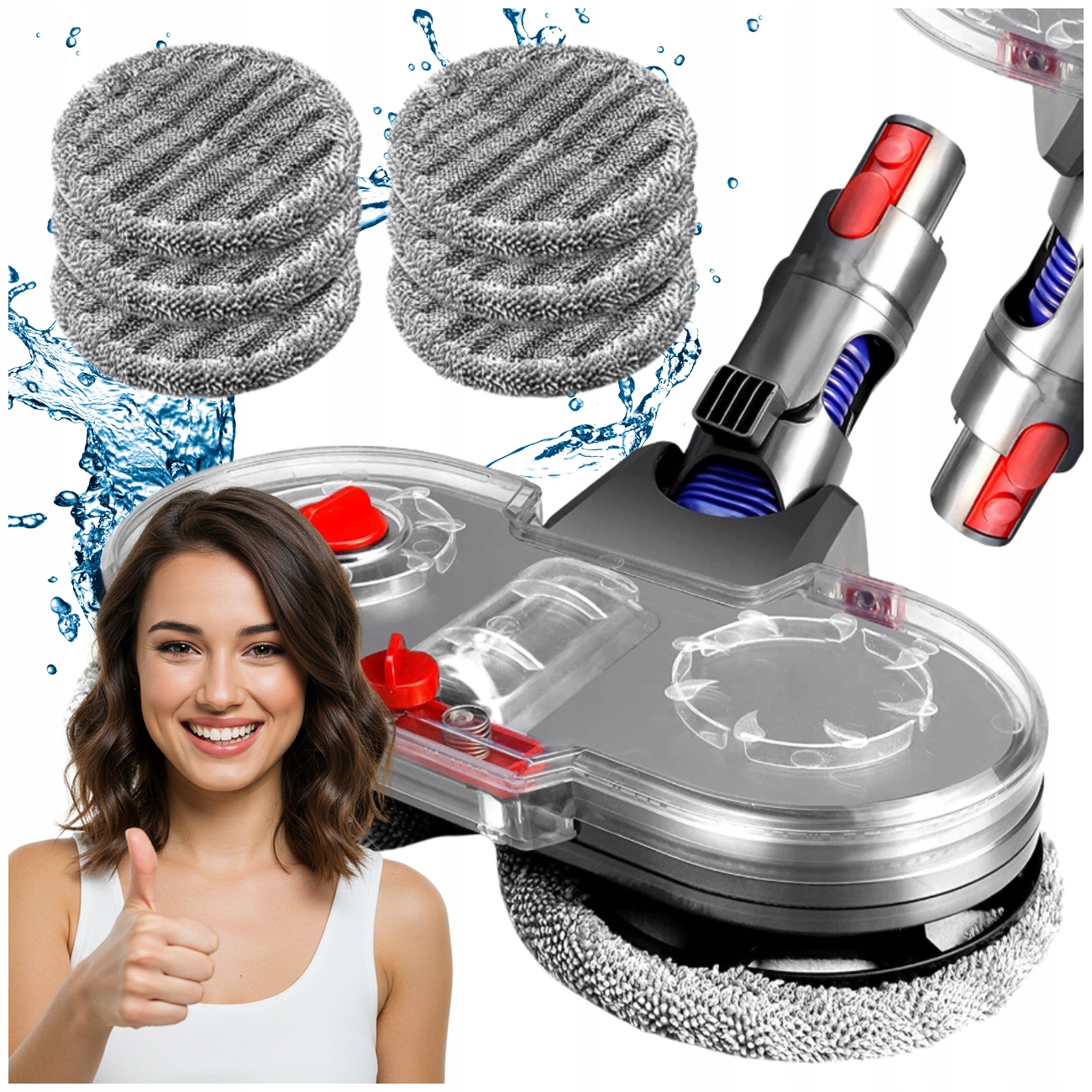 Szczotka Turbo Głowica Mopująca Mop Do Odkurzacz Dyson V7 V8 V10 V11 V15