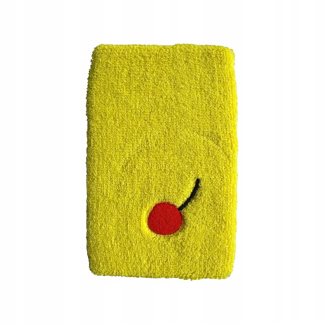 Frotka na rękę szeroka Kirschbaum Sweatband XL Żółta 1 szt