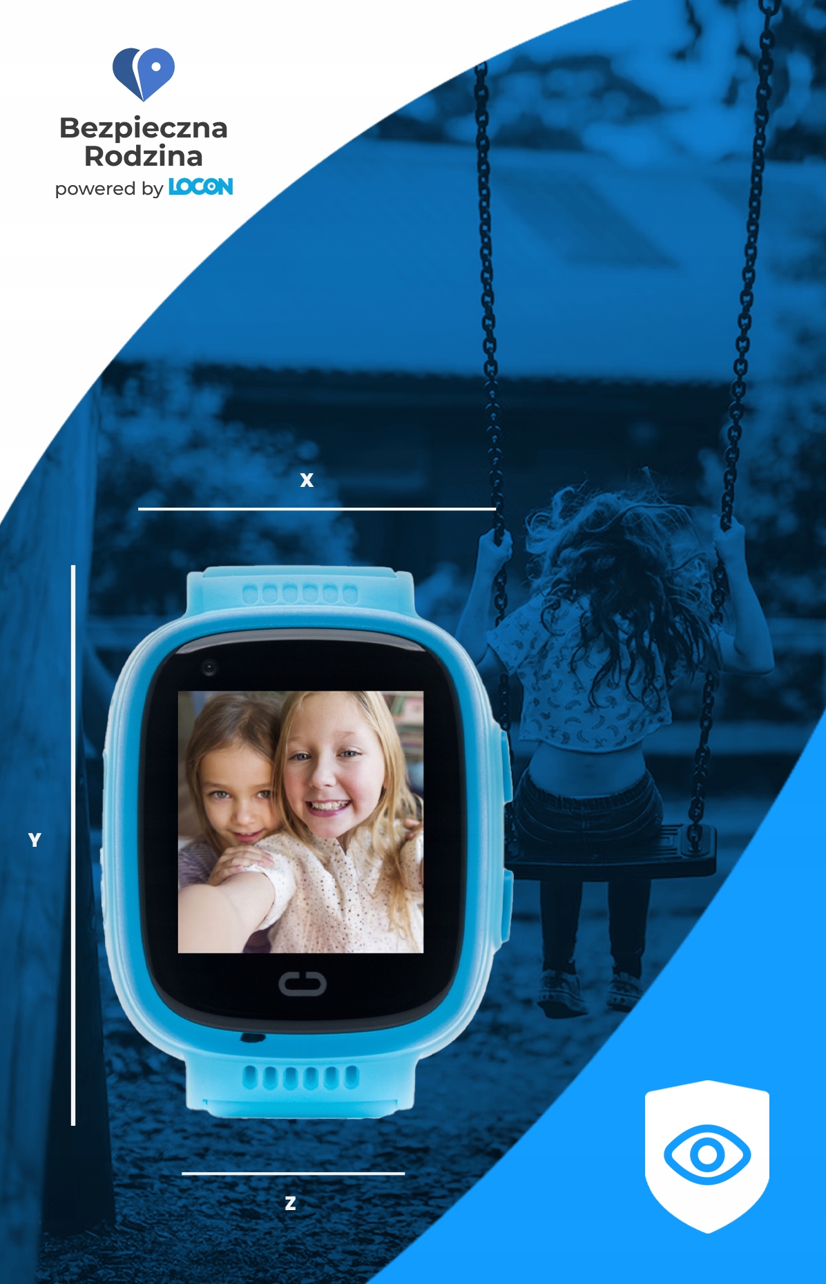 SMARTWATCH ZEGAREK DLA DZIECI LOCON GPS NIEBIESKI Model inny