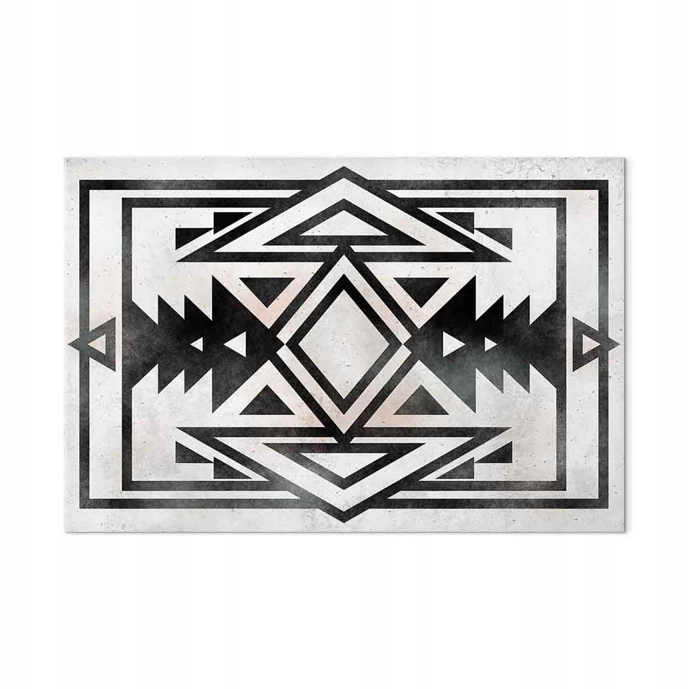 Obraz na plátně Obraz na plátně Grafika Mono Aztek Geometrie Etno Folk 60x40 cm