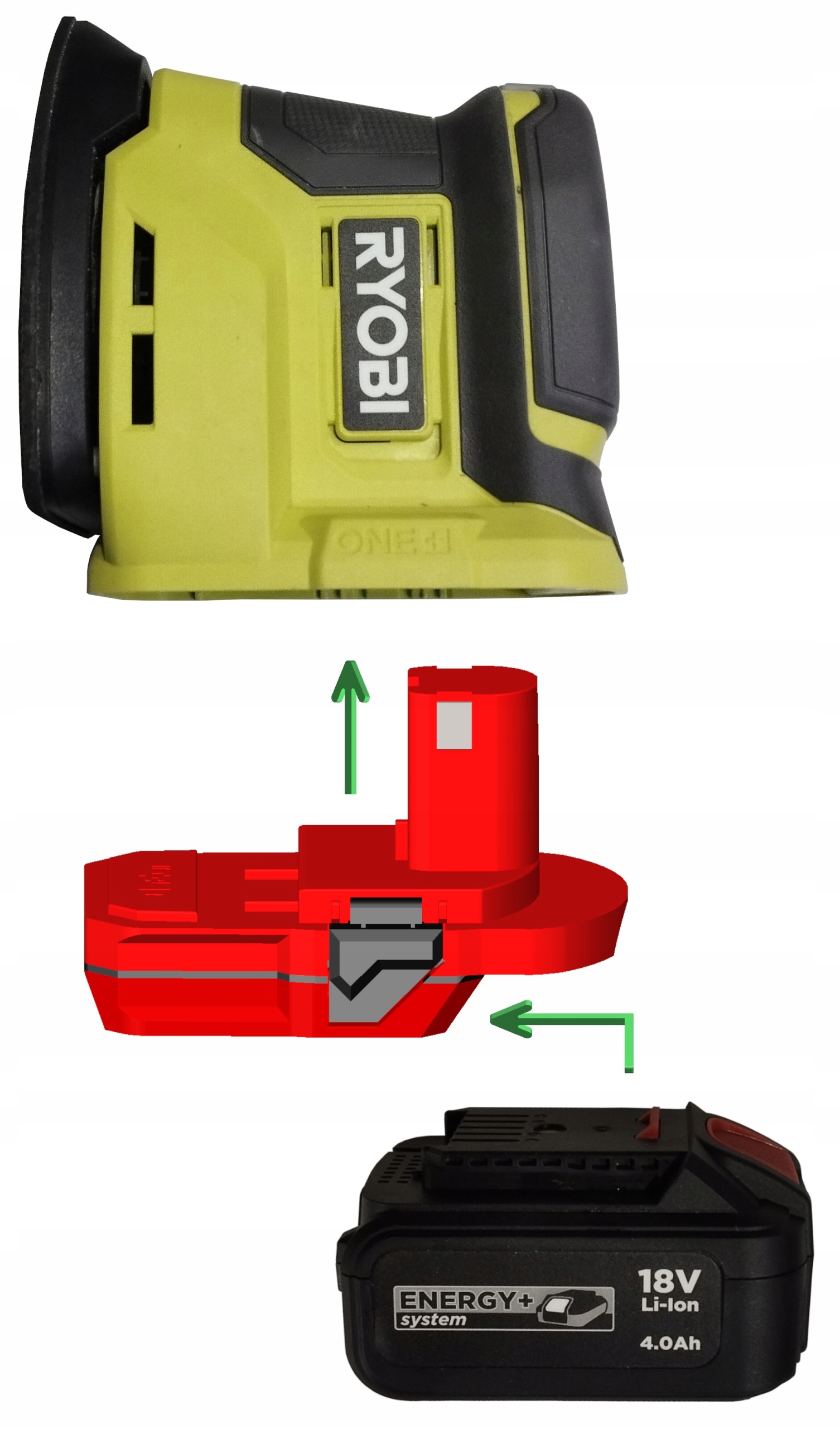 Adapter baterii Graphite Energy+ do RYOBI ONE+ Rodzaj przejściówka