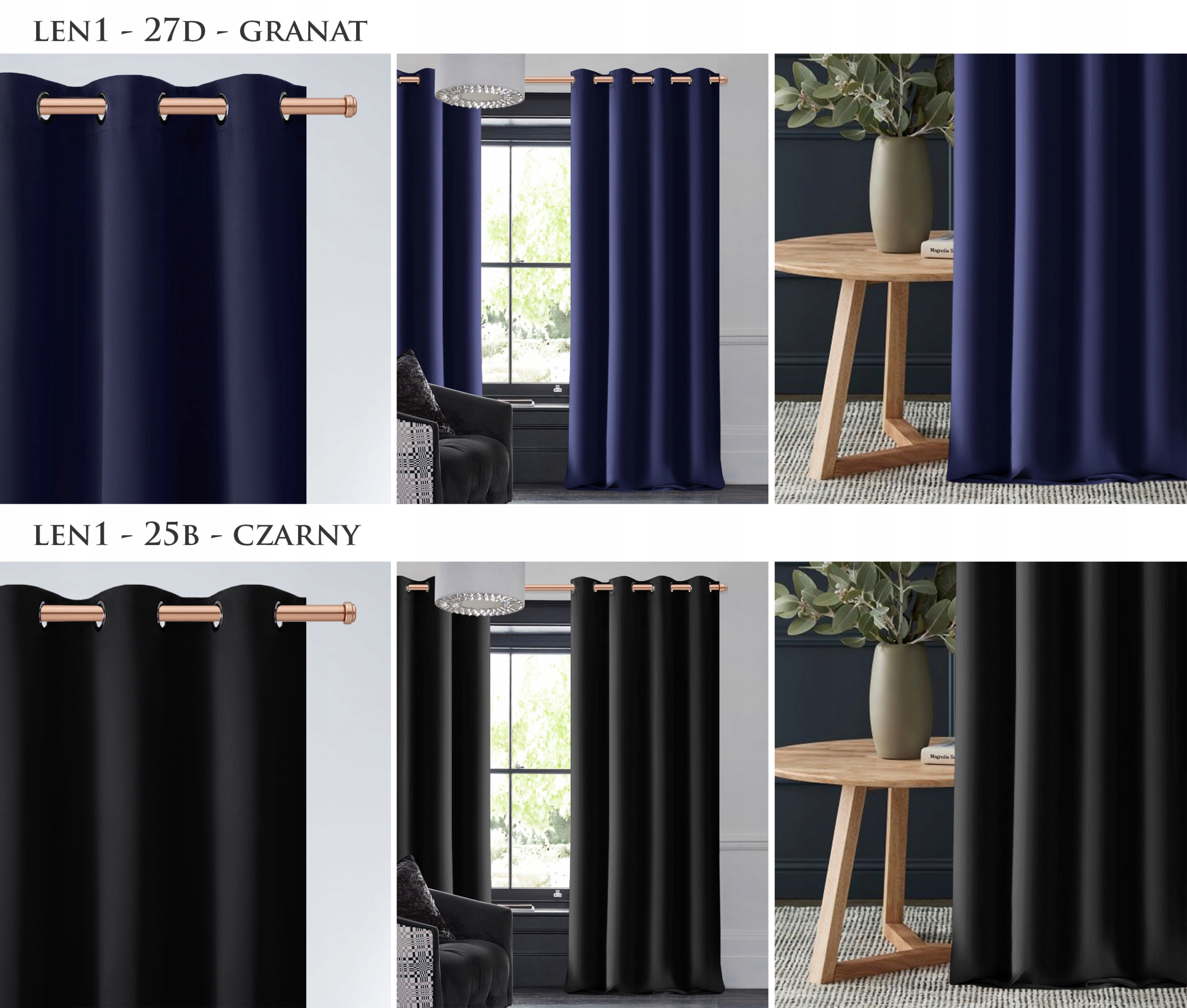 komplet 2x FIRANY WOAL 2x ZASŁONY 2x SPINKI zestaw Szerokość produktu 145 cm