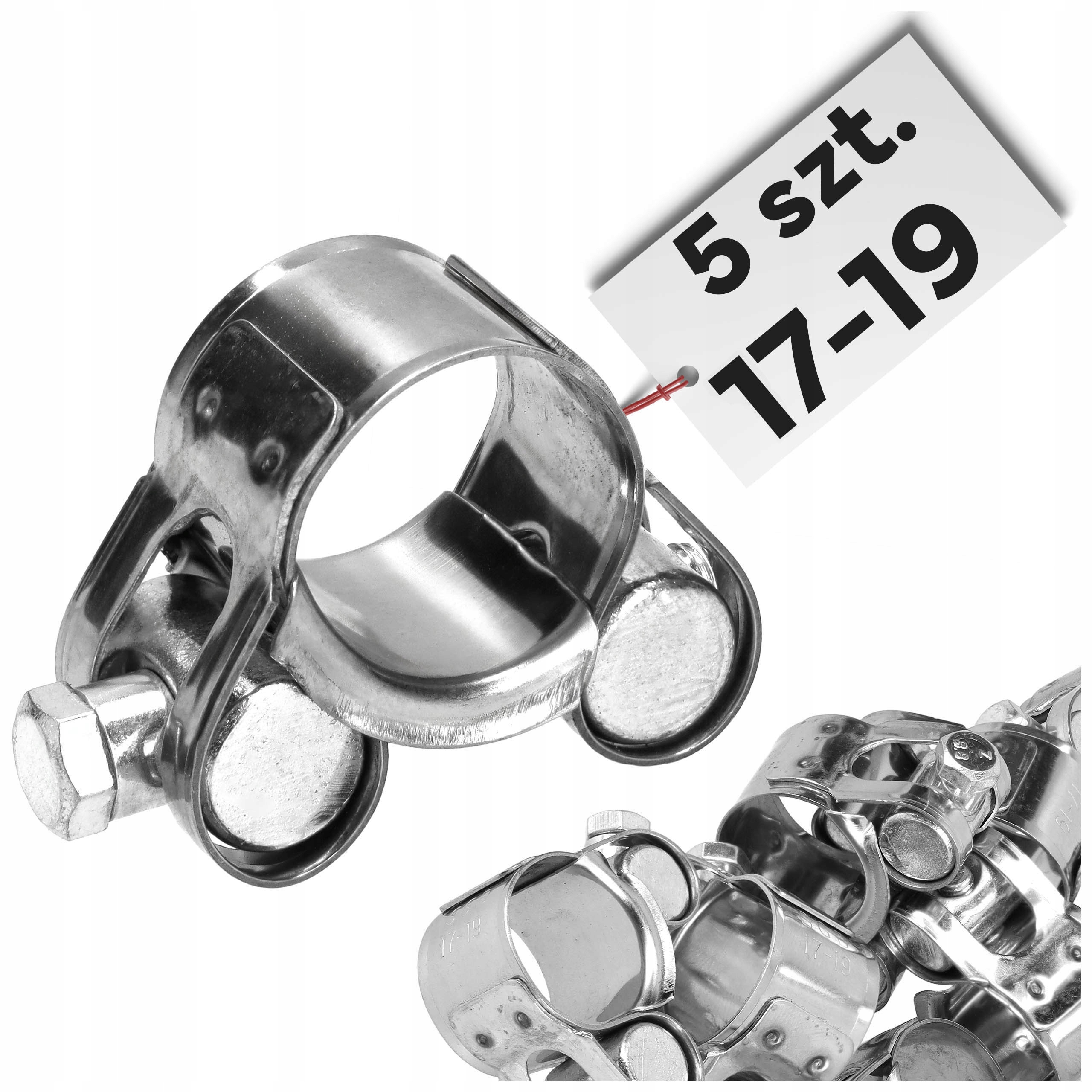 5 x Obejma skręcana Gbs 17-19 mm