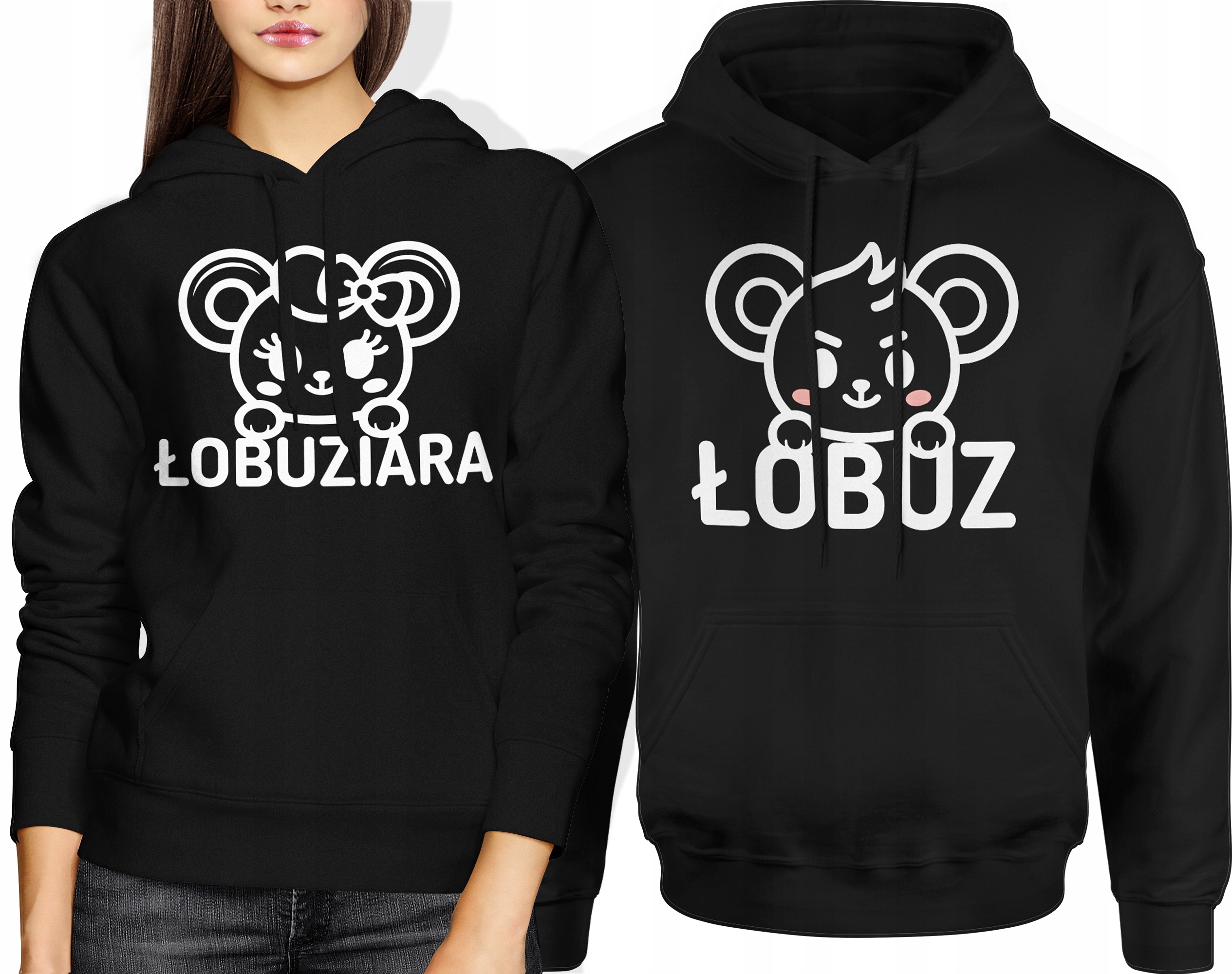 Mikina Pár Łobuziara Łobuz Vtipná Sada Valentýna Pánská Dámská M