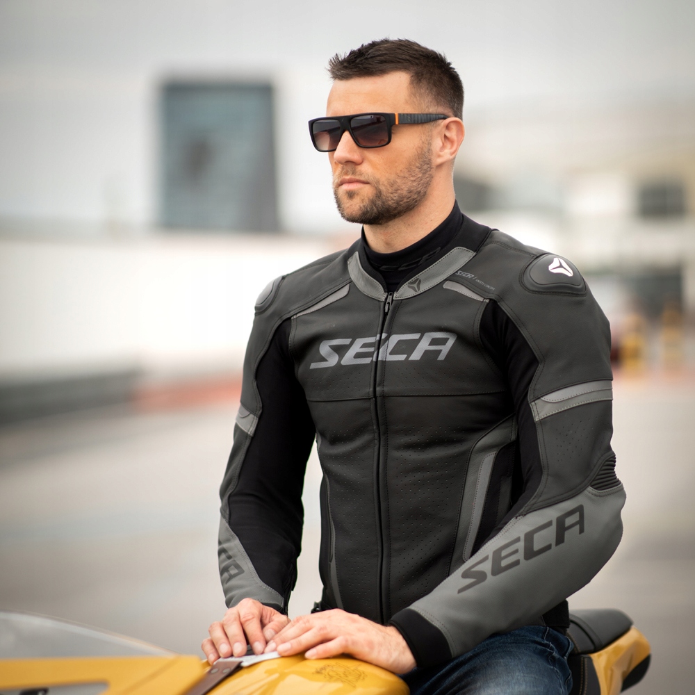 SECA SKÓRZANA KURTKA MOTOCYKLOWA HOOLIGAN BLACK 50 Rozmiar 50