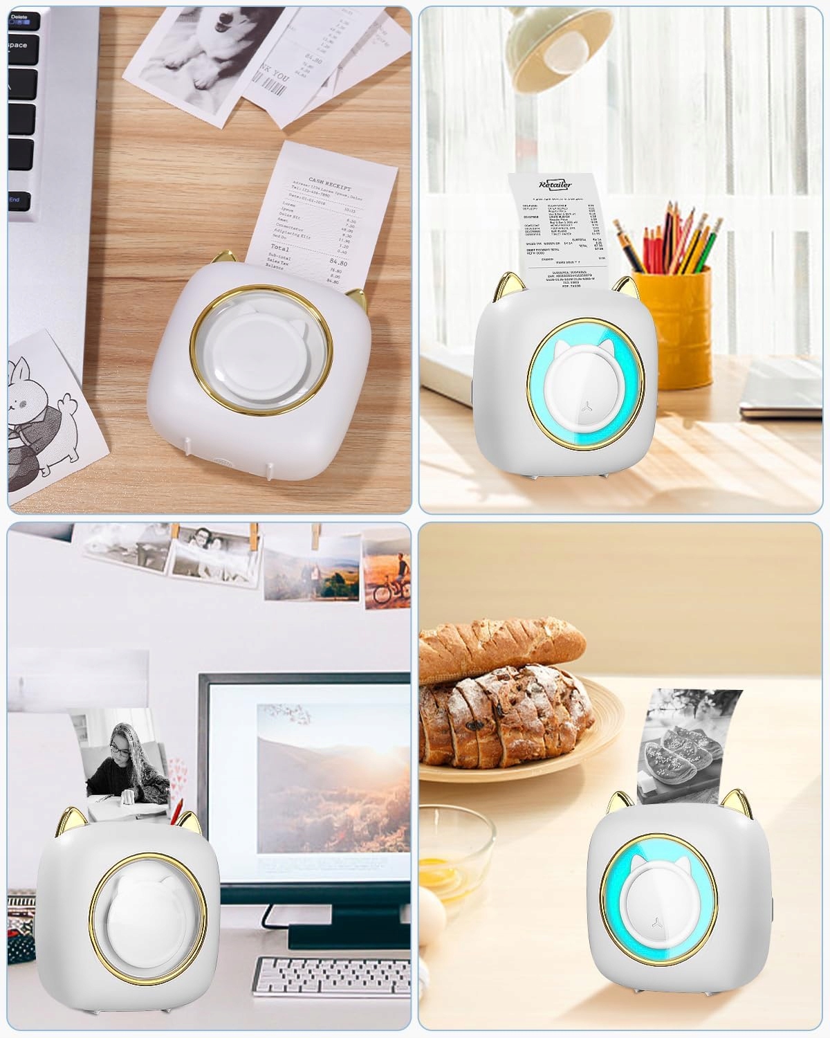 DRUKARKA DO TELEFONU TERMICZNA BLUETOOTH 7 col + WKŁADY Przeznaczenie do etykiet