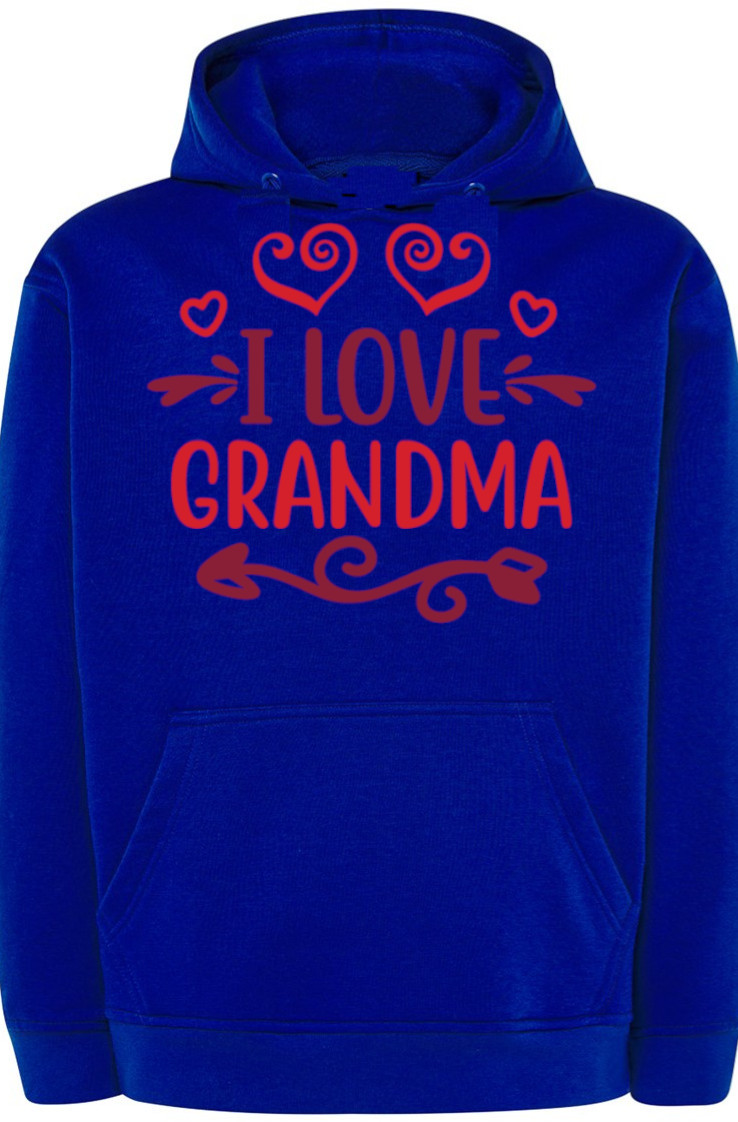 Den babiček Mikina S Kapucí Miluji babičky vel. L