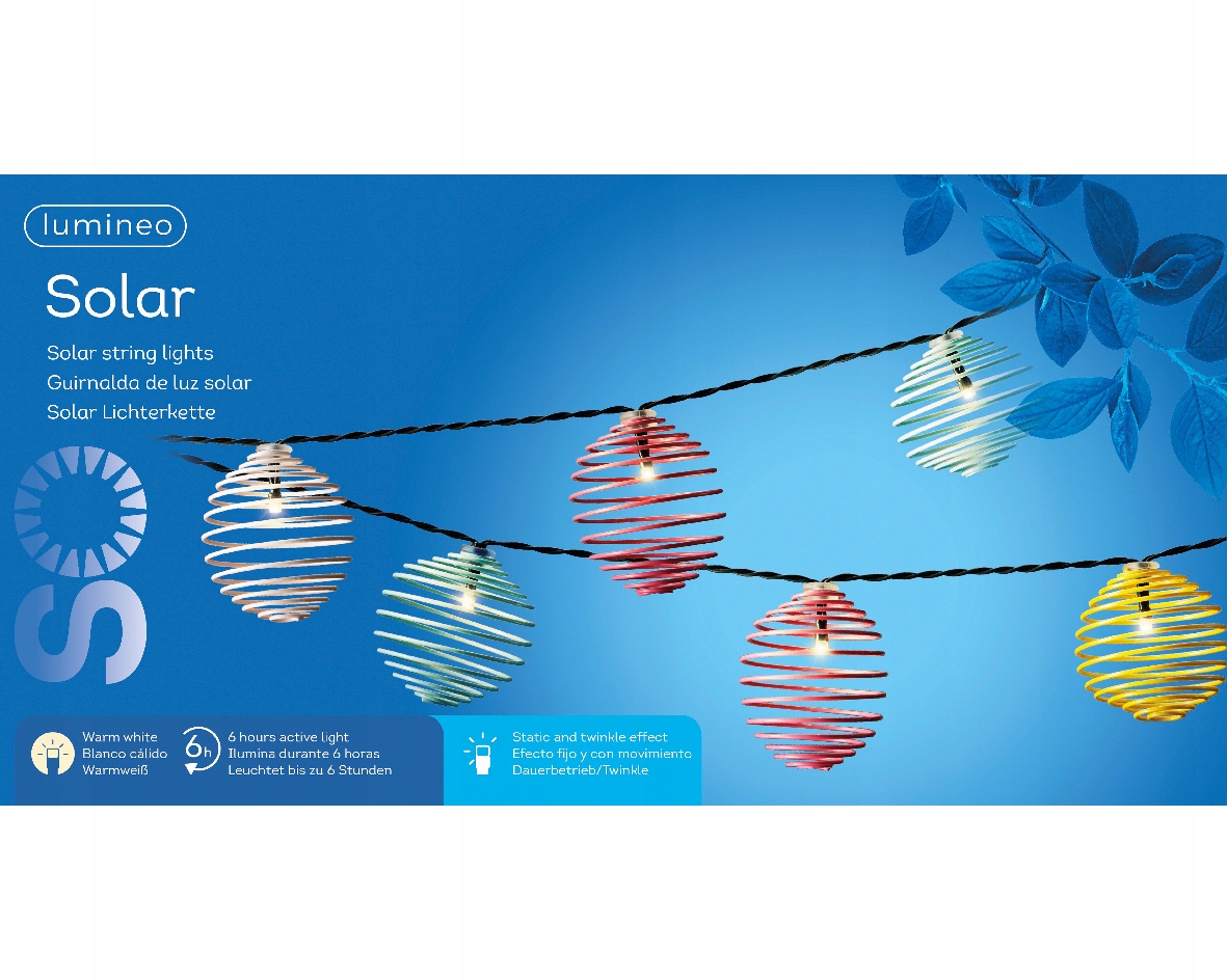 

Słoneczne zewnętrzne latarnie ogrodowe 2,7m