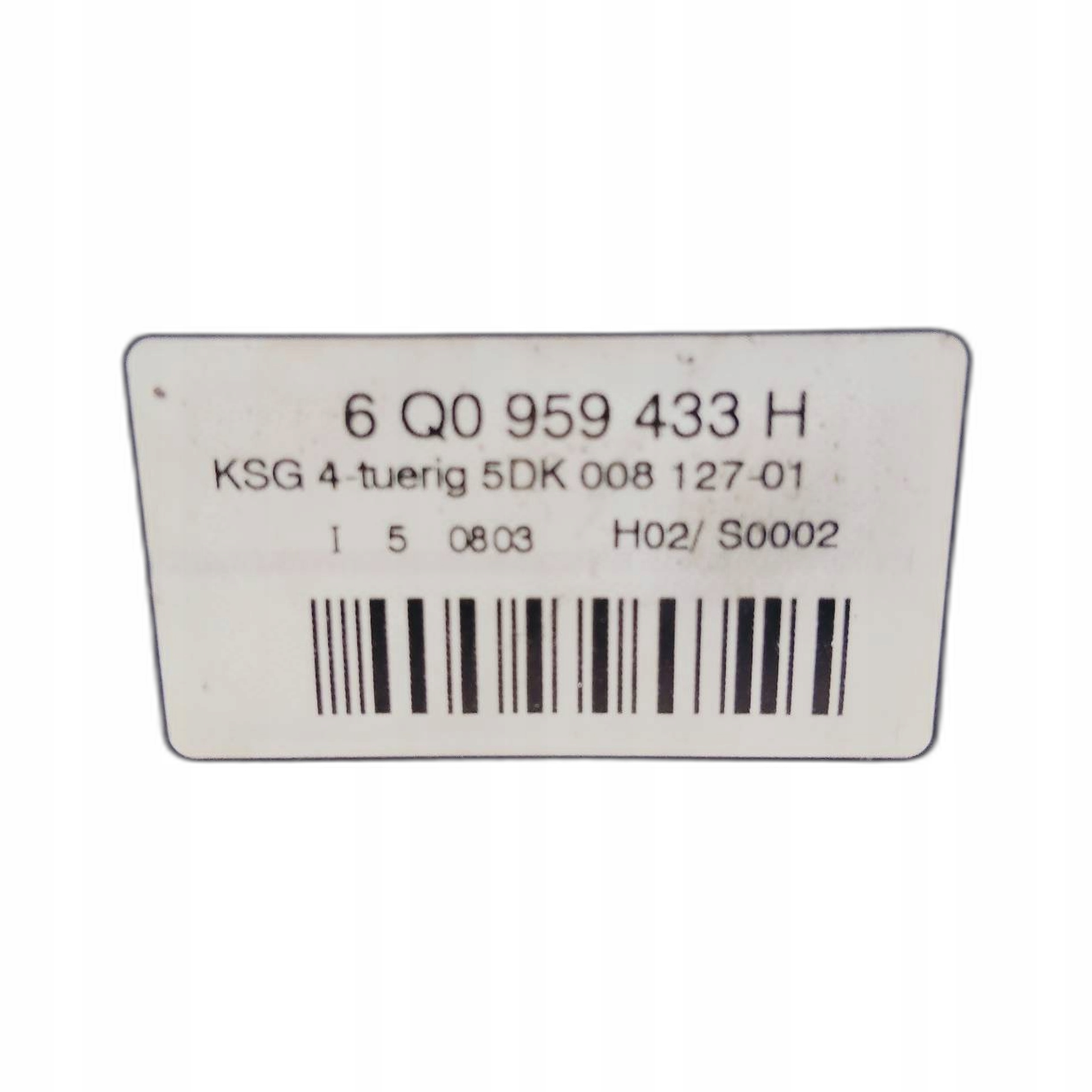 Unité commande confort SKODA Fabia et 1.2 AWY 6Q0959433H
