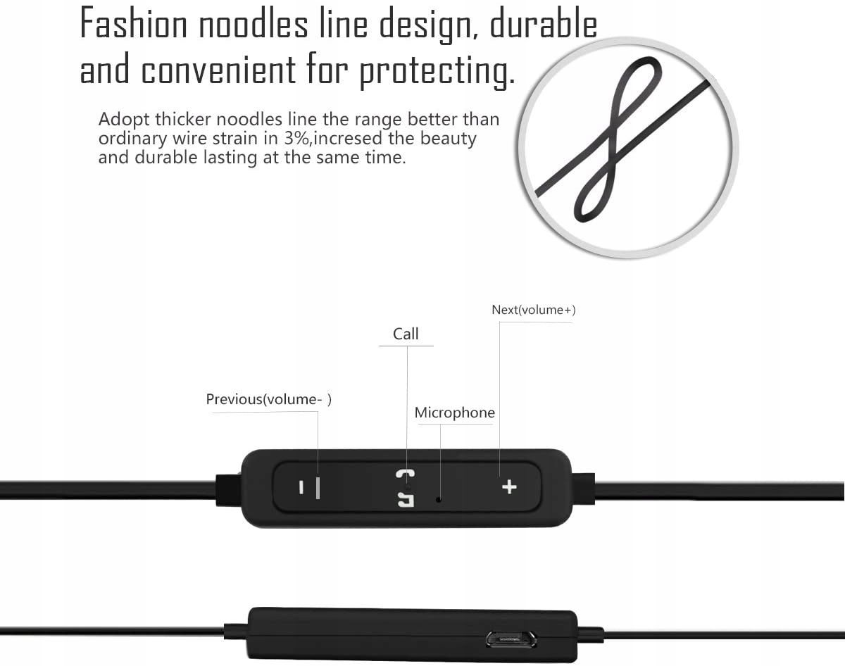 Sportowe słuchawki BLUETOOTH Cyber Cart z mikro Model Ohrhaken