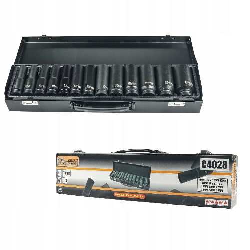 ZESTAW NASADEK UDAROWYCH DŁUGIE 12-KĄTNE 1/2'' 13 ELEMENTÓW RICHMANN C4028