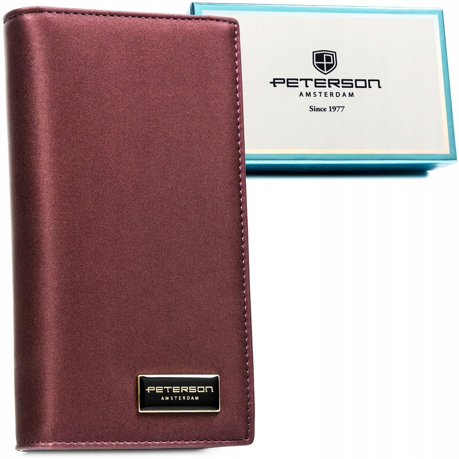 Velká vertikální dámská elegantní peněženka Rfid Stop Peterson