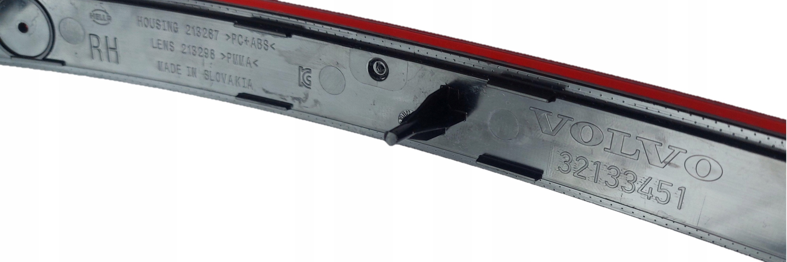 Oryginalny Odblask zderzaka Tył VOLVO XC60 PRAWY Strona zabudowy tylne prawe