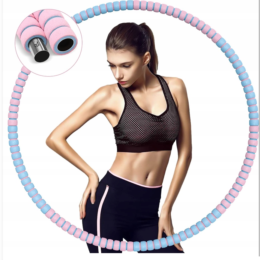 Koło Hula Hop Piankowe Odchudzające 90cm Masażer