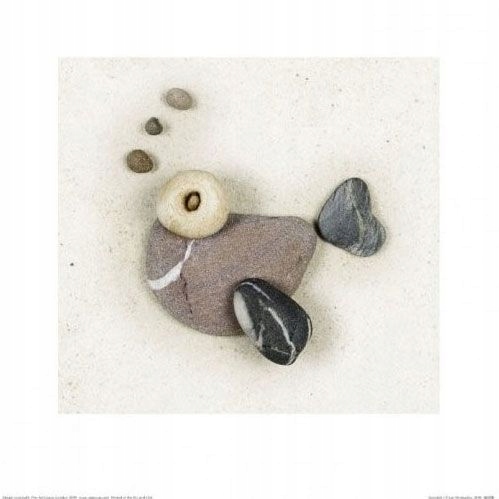 

Kamienna ryba - reprodukcja 30x30 cm