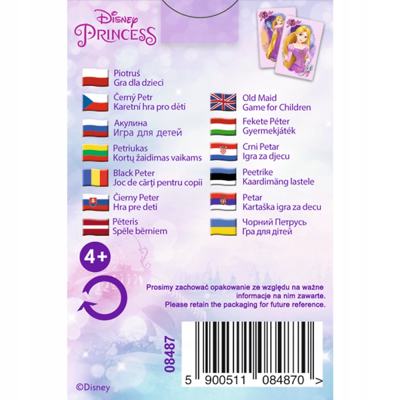 Czarny Piotruś - Princess Trefl Typ Podstawa