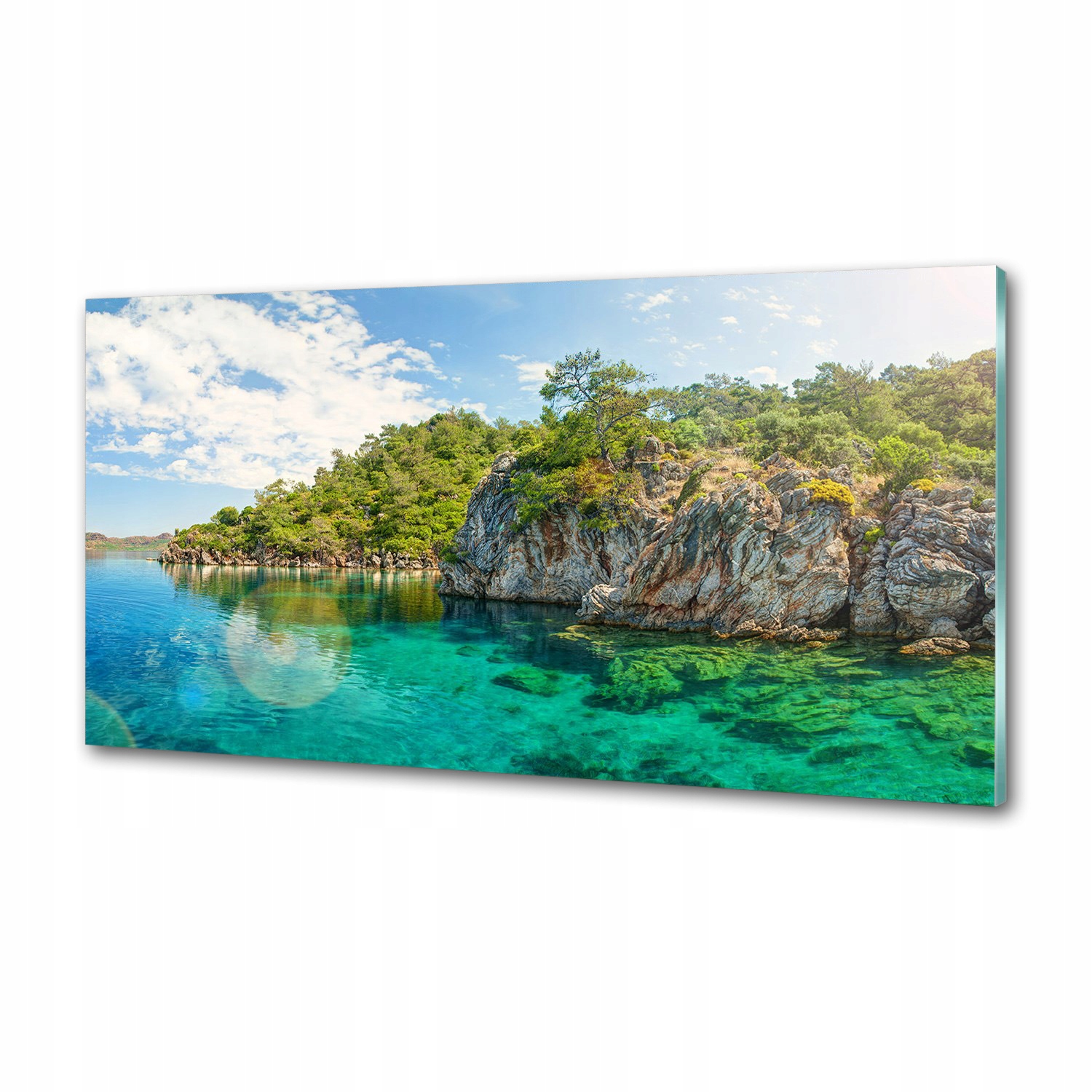 Panel do kuchyně Modrá laguna 120 x 60 cm Lepidlo