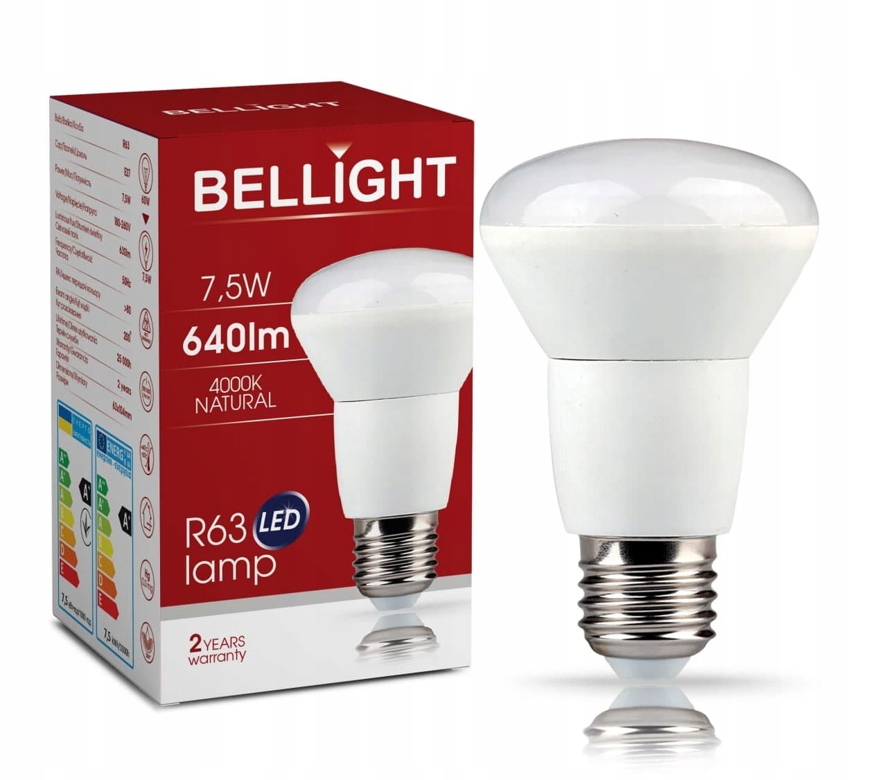 

Żarówka Led R63 230v 7,5w 4000k e27 Grzyb