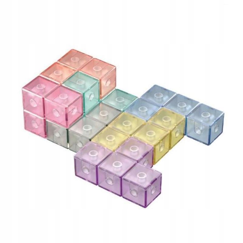 KOSTKA MAGNETYCZNA UKŁADANKA LOGICZNA KLOCKI Płeć chłopcy dziewczynki