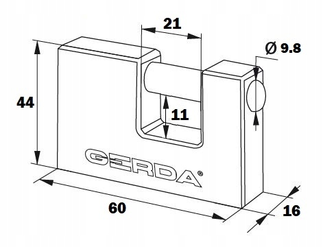KŁÓDKA ŻELIWNA TRZPIENIOWA GERDA KZZT T60 60mm Marka Gerda