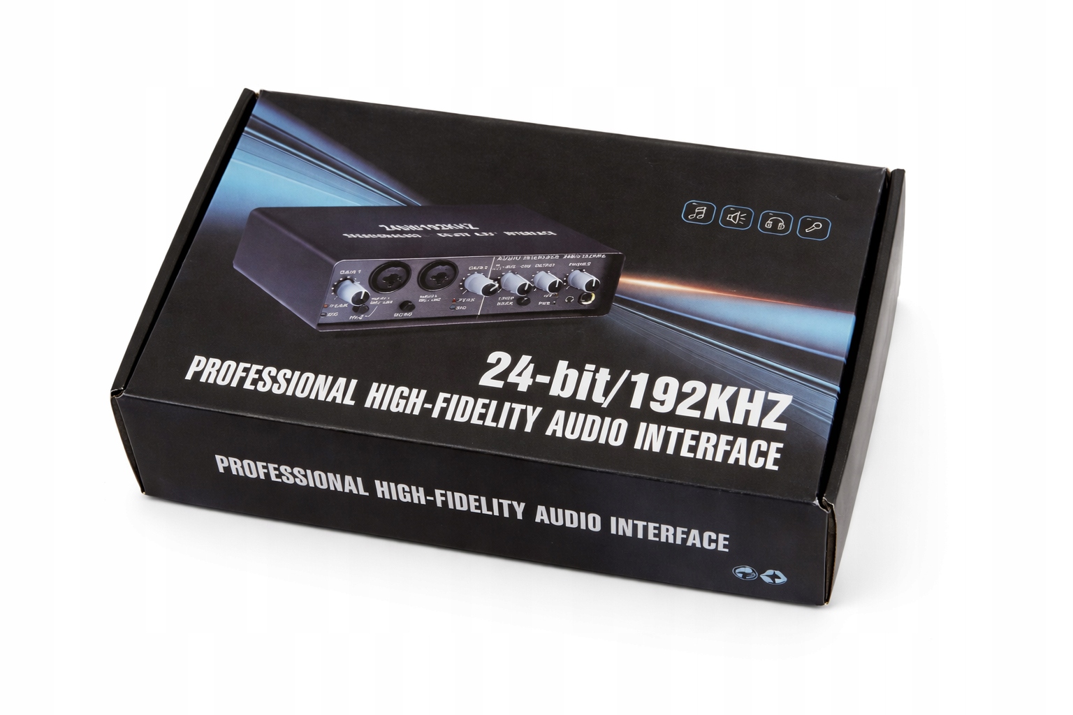 Usb audio rozhraní 2 vstupy Xlr jack pro nahrávání s napájecím adaptérem