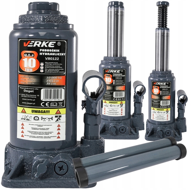 

Podnośnik Słupkowy Hydrauliczny Żaba Lewarek 10T